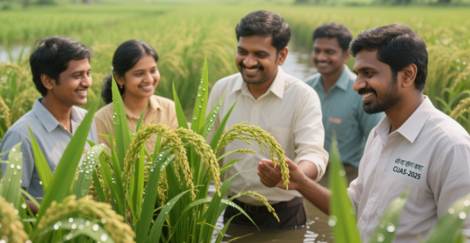 加尔各答农业科技大学培育 “抗涝水稻新品种” 亩产提升 20%
