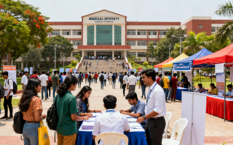 马德拉斯大学举办校园开放日 万名考生及家长实地探访